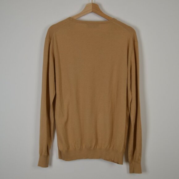 Combatant Gentlemen Mens L Cashmere Cotton Crew Neck Pullover Stretch Sweater - Picture 3 of 5